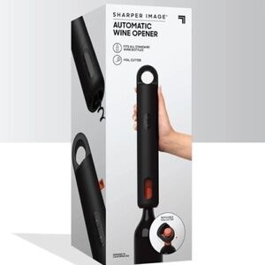 NIB - SHARPER IMAGE AUTOMATIC WINE BOTTLE OPENER